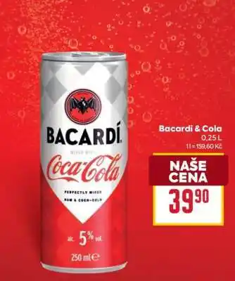 Billa Bacardi & Cola nabídka