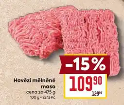 Billa Hovězí mleté maso nabídka