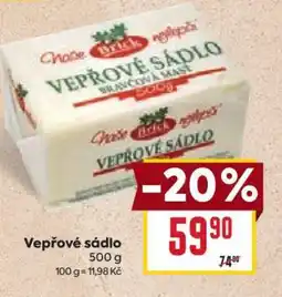 Billa Vepřové sádlo nabídka