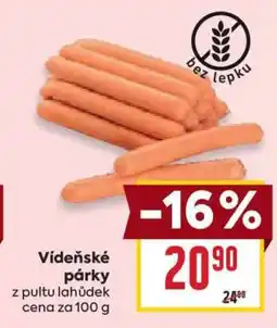 Billa Vídeňské párky* • nabídka