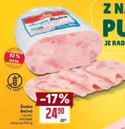 Billa ŠUNKA BEČVA nabídka
