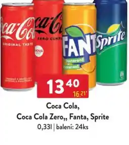 Qanto Coca Cola, Coca Cola Zero, Fanta, Sprite nabídka