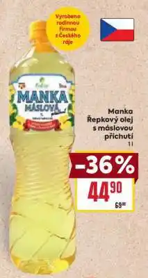 Billa Manka Řepkový olej, s máslovou příchutí nabídka