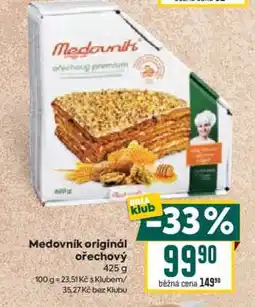Billa Medovník originál ořechový nabídka