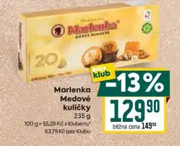 Billa MARLENKA Medové kuličky nabídka