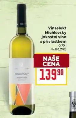 Billa Vinselekt Michlovský jakostní vína s přívlastkem nabídka