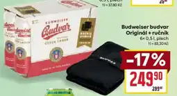 Billa Budweiser budvar Originál + ručník nabídka