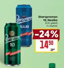 Billa Staropramen 10, Nealko nabídka