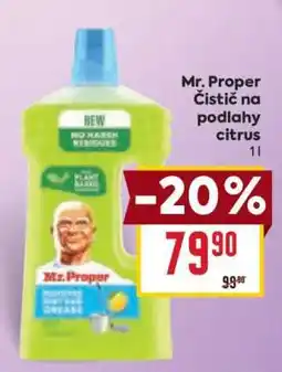 Billa Mr. Proper Čistič na podlahy citrus nabídka