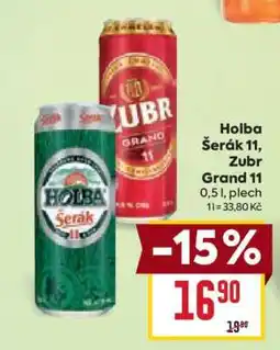 Billa Holba Šerák 11, Zubr Grand 11 nabídka
