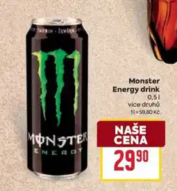 Billa Monster Energy drink nabídka