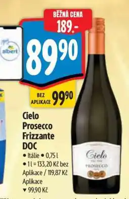 Albert Cielo Prosecco Frizzante DOC nabídka