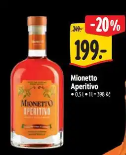 Albert Mionetto Aperitivo nabídka