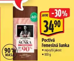 Albert Poctivá řemeslná šunka nabídka