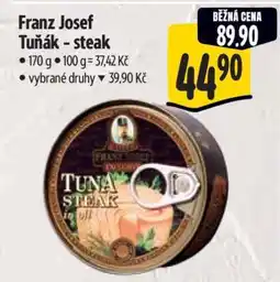 Albert Franz Josef Tuňák steak nabídka