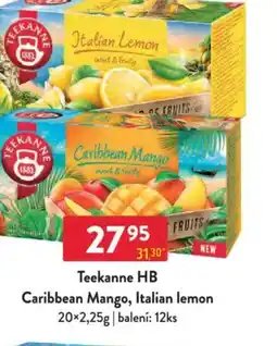 Qanto Teekanne HB Caribbean Mango, Italian lemon nabídka