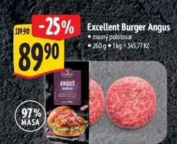 Albert Excellent Burger Angus nabídka