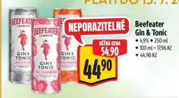 Albert Beefeater Gin & tonic nabídka
