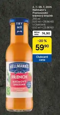 Tesco Hellmann's Francouzský krémový dresink nabídka