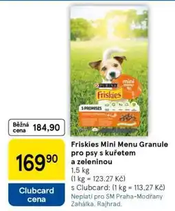 Tesco Friskies Mini Menu Granule pro psy s kuřetem a zeleninou nabídka