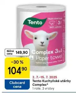 Tesco Tento Kuchyňské utěrky Complex nabídka