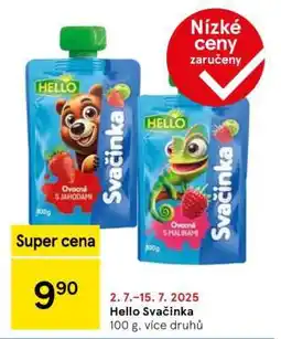 Tesco HELLO Svačinka nabídka