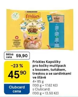 Tesco Friskies Kapsičky pro kočky multipack nabídka