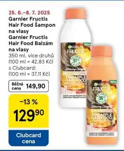 Tesco Garnier Fructis Hair Food Šampon na vlasy / Balzám na vlasy nabídka
