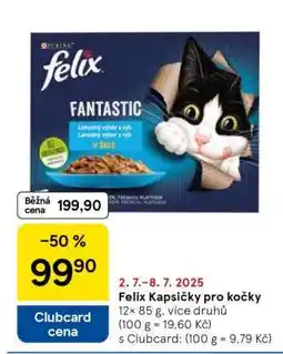 Tesco Felix kapsičky pro kočky nabídka