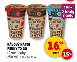 Penny Market Kávový nápoj Penny To Go nabídka