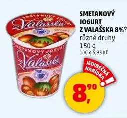 Penny Market Smetanový jogurt z Valašska 8% nabídka