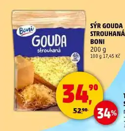 Penny Market Sýr Gouda strouhaná Boni nabídka