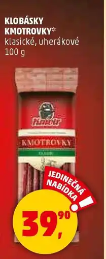 Penny Market KLOBÁSKY KMOTROVKY nabídka