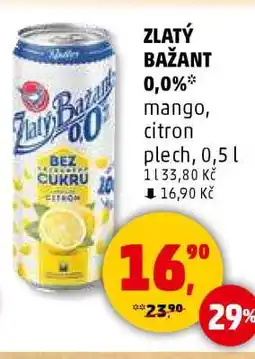 Penny Market ZLATÝ BAŽANT 0,0% nabídka