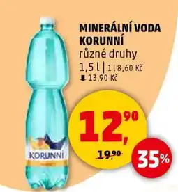 Penny Market MINERÁLNÍ VODA KORUNNÍ nabídka