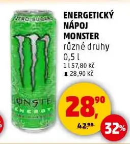 Penny Market ENERGETICKÝ NÁPOJ MONSTER nabídka