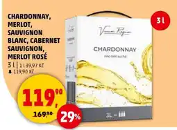 Penny Market CHARDONNAY, MERLOT, SAUVIGNON BLANC, CABERNET SAUVIGNON, MERLOT ROSÉ nabídka