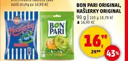 Penny Market BON PARI ORIGINAL, HAŠLERKY ORIGINAL nabídka
