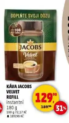 Penny Market Káva Jacobs Velvet Refill nabídka