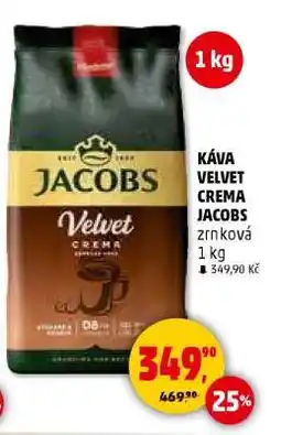 Penny Market Káva Velvet Crema Jacobs nabídka
