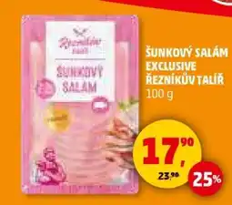 Penny Market Šunkový salám Exclusive Řezníkův talíř nabídka