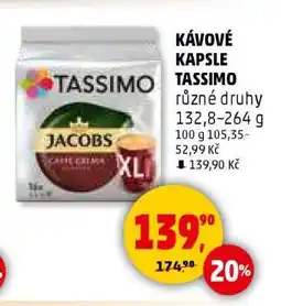 Penny Market Kávové kapsle Tassimo nabídka