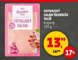 Penny Market GOTHAJSKÝ SALÁM ŘEZNÍKŮV TALÍŘ nabídka