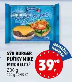 Penny Market SÝR BURGER PLÁTKY MIKE MITCHELL‘S nabídka