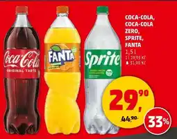 Penny Market COCA-COLA, COCA-COLA ZERO, SPRITE, FANTA nabídka