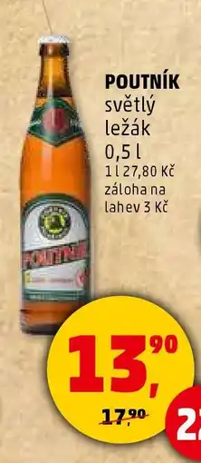 Penny Market Poutník světlý ležák 0,5 l nabídka