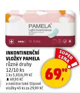 Penny Market INKONTINENČNÍ VLOŽKY PAMELA nabídka