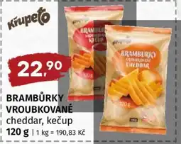 Terno BRAMBŮRKY VROUBKOVANÉ cheddar, kečup nabídka