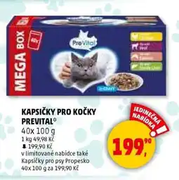 Penny Market KAPSIČKY PRO KOČKY PREVITAL nabídka
