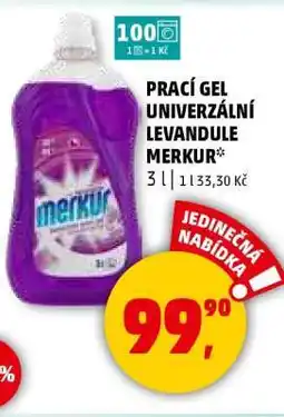 Penny Market PRACÍ GEL UNIVERZÁLNÍ LEVANDULE MERKUR nabídka